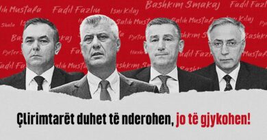 Selca: 5 vite padrejtësi ndaj kryeçlirimtarit Hashim Thaçi me bashkëluftëtarë