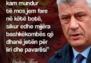 E.Selca:Kreu i UÇK-së Hashim Thaçi me bashkëluftëtar duhet të lirohen sa ma parë , në Hagë vendin e kanë serbët