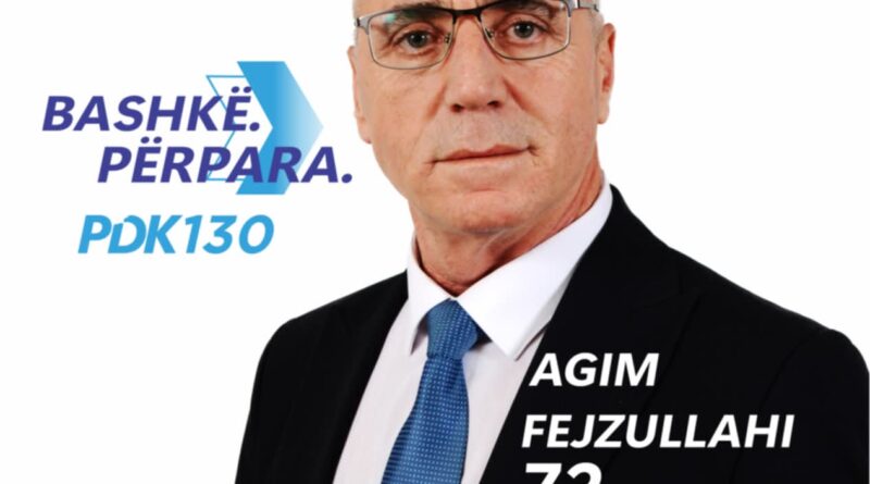 Erald Selca :Agim Fejzullahi Çlirimtari ynë meriton votë masovike Erald Selca :Agim Fejzullahi Çlirimtari ynë meriton votë masovike