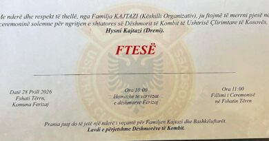 Të martën bëhet zbulimi i shtatores së kolosit të UÇK -së Hysni Kajtazi -Dreni në vendlindje